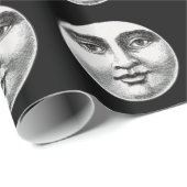 ムーン顔 ラッピングペーパー (ロールコーナー)