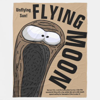 ムーン飛んでいるブランケット フリースブランケット