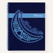 ムーン魔法スターズハート天的なラブネーム ノートブック (正面)