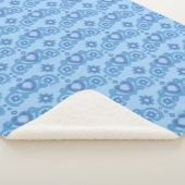 ムーン魔法スターズハート天空ライトブルー シェルパブランケット (3/4)