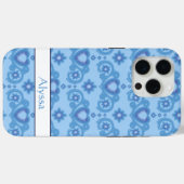 ムーン魔法スターハート天空ラブライトブルー Case-Mate iPhoneケース (裏面 (横))