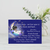 ムーン アンド バック ベイビー シャワー 招待状 (スタンド正面)