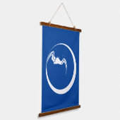 ムーン・アンド・バット 吊り下げ型タペストリー (傾斜あり)