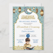 ムーン・イスラム少年のビスミラ式 招待状 (正面)