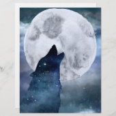 ムーン&ウルフナイトズスカイスクラップブック紙 (正面/裏面)