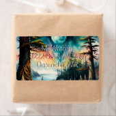 ムーン・オーバー・ア・海・ベイ・アドレス ラベル (インサイチュ)