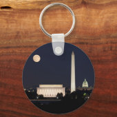 ムーン・オーバー・ワシントンDC キーホルダー (正面)