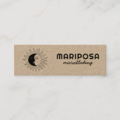 ムーン&サンエレガントエステティシャン美しいサロンクラフト スキニー名刺 (正面)