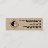 ムーン&サンエレガントエステティシャン美しいサロンクラフト スキニー名刺 (裏面)