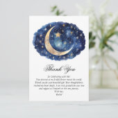 ムーン&スターズシテリアテーマブライダルシャワー サンキューカード (スタンド正面)