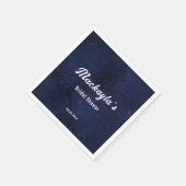 ムーン・スターズ＆ストリングライト ブライダルシャワー スタンダードカクテルナプキン (角)