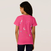 ムーン&スターズ ミニマリスト女子 Tシャツ (裏面フル)