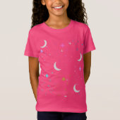 ムーン&スターズ ミニマリスト女子 Tシャツ (正面)