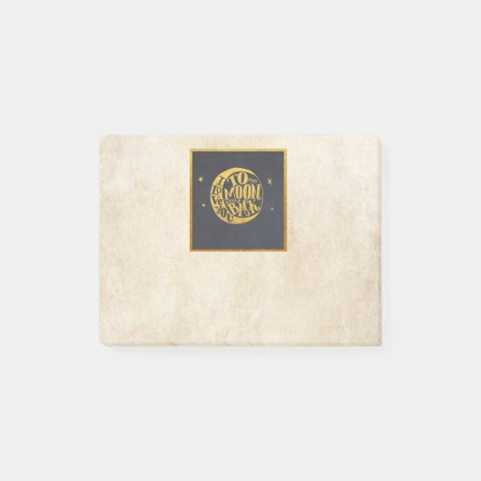 ムーン&スターズ – 愛情のこもったことわざ ポストイット (正面)