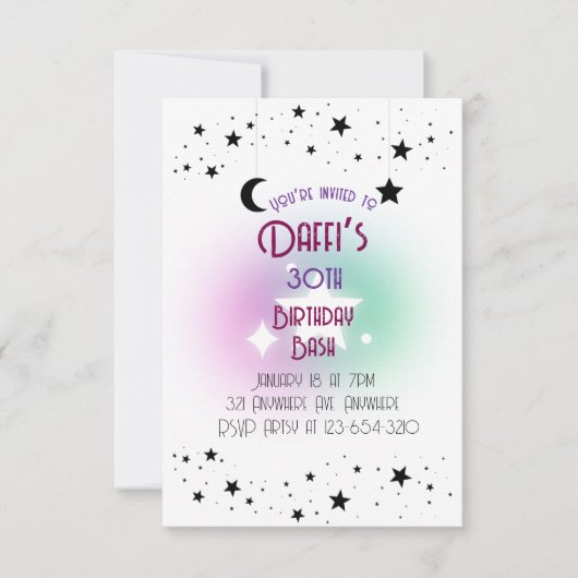 ムーン＆スターズ 招待状 (正面)