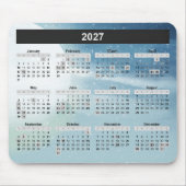 ムーン&スターズ 2027年 カレンダー マウスパッド (正面)
