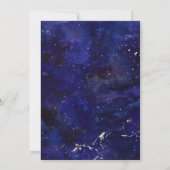 『ムーン・ネービー・ブルー・ボーイ2歳の誕生日』パーティー 招待状 (裏面)