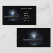 ムーン&ビーチシーンビジネスカード 名刺 (正面/裏面)