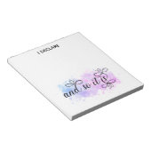 *~*ムーン·ボホグラデーションーが引力の法則を表明 ノートパッド (アングル)