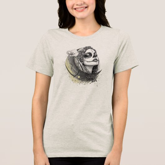 ムーン・レヴェリー - 魂の影 トライブレンドTシャツ (正面)