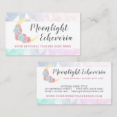 ムーン&吸汁性パステルミスティックボホフローラサボテン 名刺 (正面/裏面)