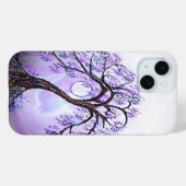 ムーンiPhoneカバー付きラベンダーツリー Case-Mate iPhoneケース (裏面 (横))