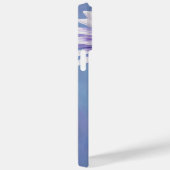 ムーヴかわいらしパープルデイジー油絵モノグラムの画 Case-Mate iPhoneケース (裏面 / 右)