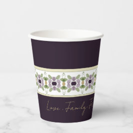 ムーヴとパープルのフローラ 紙コップ