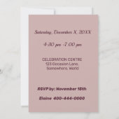 ムーヴとパープルウォーターのカラーフローラ誕生日 招待状 (裏面)