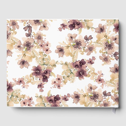 ムーヴと金ゴールドフローラヴィンテージウェディング ゲストブック (裏面)