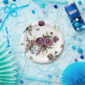 ムーヴアンドオリーブヴィンテージフローラ紙プレート ペーパープレート (パーティー)