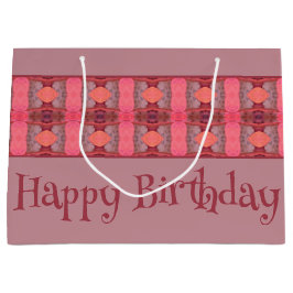 ムーヴアンドピーチデザイパターン（の模様が）あるナー ラージペーパーバッグ