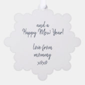 ムーヴィキャットクリスマスホリデーオーナメントカード オーナメントカード (裏面)