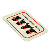 ムーヴィンテージクリスマスかわいい猫の磁石 マグネット (右側)