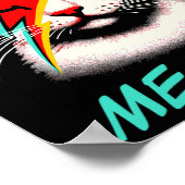 ムーヴィー猫ロック音楽コンサートバンド男性キッズ女性 ポスター (角)