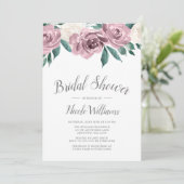ムーヴウォーター色バラフローラブライダルシャワー 招待状 (スタンド正面)