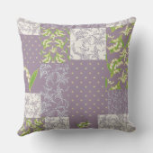 ムーヴェのユリフェイクー・オブ・ザ・バレーパッチワーク クッション (裏面)