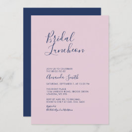 ムーヴェ&ネイビー | シンプルブライダルミニマルルンチョン 招待状