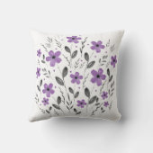 ムーヴグレーファイブペタルウォーターフローラモチーフ クッション (裏面)