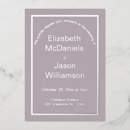 ムーヴシンプル結婚式招待状 箔招待状