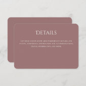 ムーヴタイポグラフィ結婚曲線詳細 エンクロージャーカード (正面/裏面)