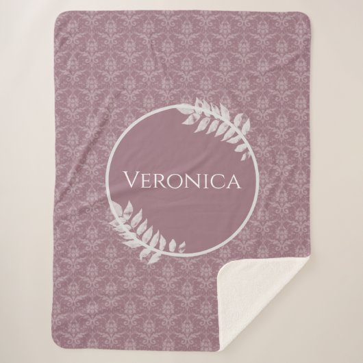 ムーヴダマエレガントスクシェラパーソナライズされたパブランケット シェルパブランケット (正面)