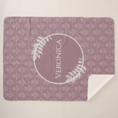 ムーヴダマエレガントスクシェラパーソナライズされたパブランケット シェルパブランケット (正面(横))