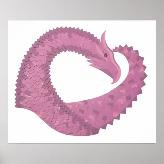 ムーヴハートドラゴンを白に ポスター (正面)