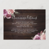 ムーヴパープルフローラ素朴な木宿泊施設 エンクロージャーカード (正面)