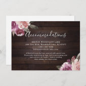 ムーヴパープルフローラ素朴な木宿泊施設 エンクロージャーカード (正面/裏面)