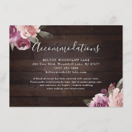 ムーヴパープルフローラ素朴な木宿泊施設 エンクロージャーカード