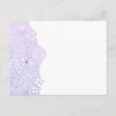 ムーヴパープル任意の特別な機会パーティー招待状 ポストカード (裏面)