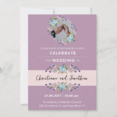 ムーヴパープル結婚式招待状 シーズンカード (正面)