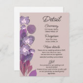ムーヴパープル赤面結婚フローラ詳細 エンクロージャーカード (正面/裏面)